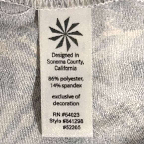 Athleta Gray Geometric Floral Print Whatever Skort   Size 2 - Picture 4 of 5